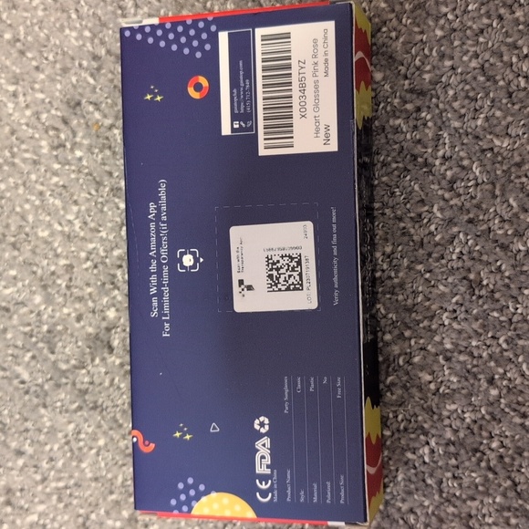 Heart-Shaped Pink And Red Party Glasses NWT - 2 Pairs - Picture 5 of 6